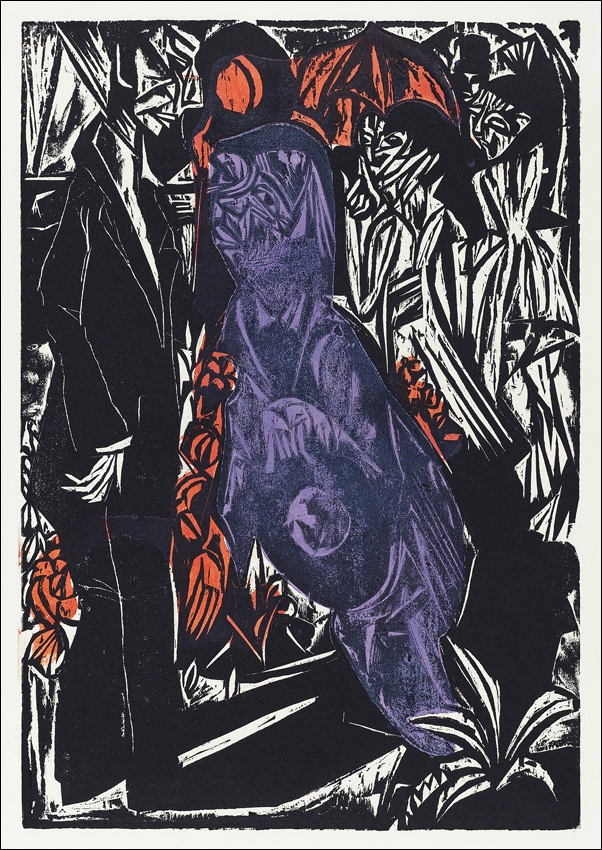 The Sale of His Shadow, Ernst Ludwig Kirchner - plakat 40x50 cm