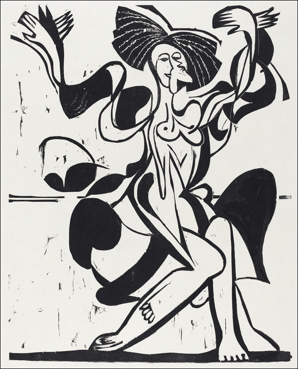 Mary Wigman’s Dance, Ernst Ludwig Kirchner - plakat 61x91,5 cm