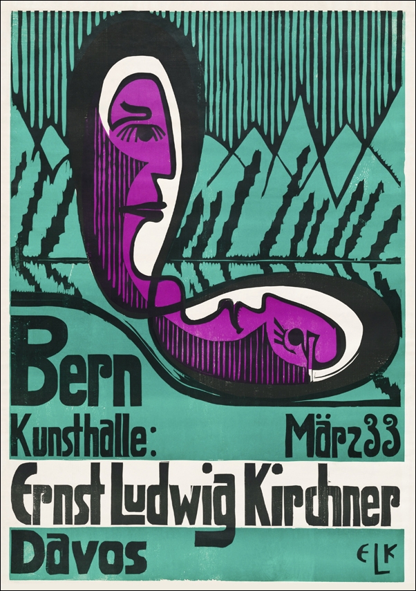 Bern Kunsthalle, March 33, Ernst Ludwig Kirchner - plakat 40x50 cm