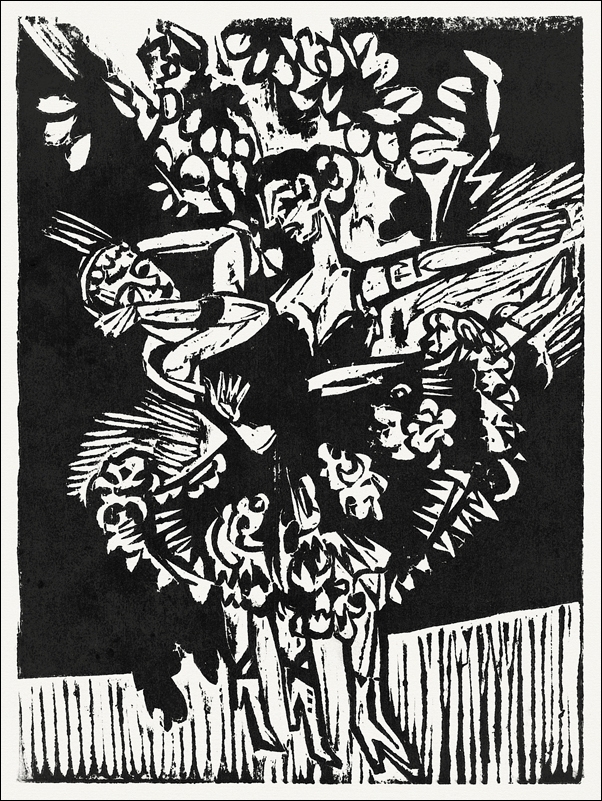 Two Dancing Girls, Ernst Ludwig Kirchner - plakat 29,7x42 cm
