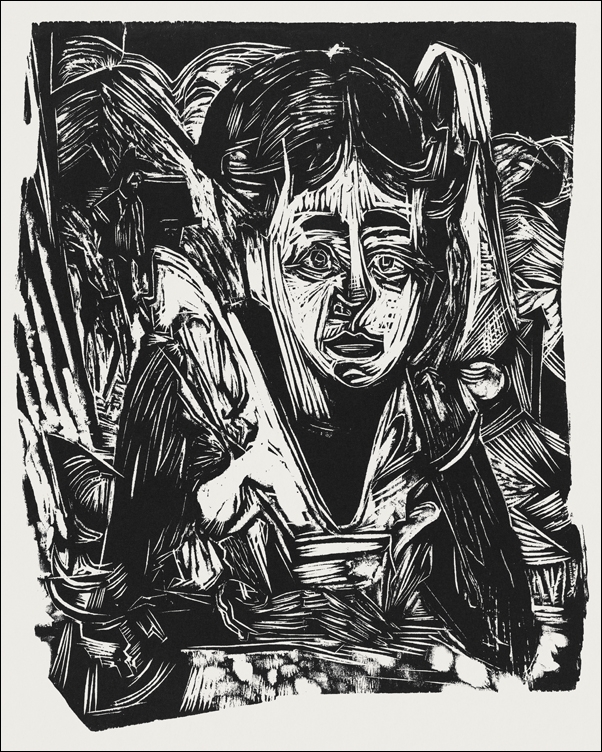 Girl Dreaming, Ernst Ludwig Kirchner - plakat 30x40 cm