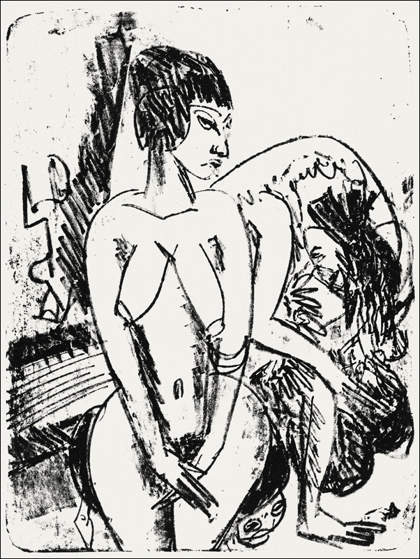Two Women, Ernst Ludwig Kirchner - plakat 61x91,5 cm