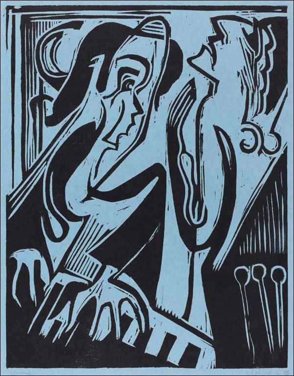 Pianist and Singer, Ernst Ludwig Kirchner - plakat Wymiar do wyboru: 70x100 cm
