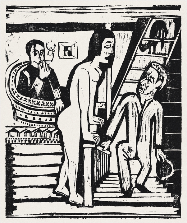 The Visit, Ernst Ludwig Kirchner - plakat 30x40 cm