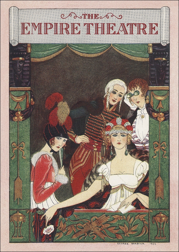 Le gout des chales: France XXe siècle, George Barbier - plakat 21x29,7 cm