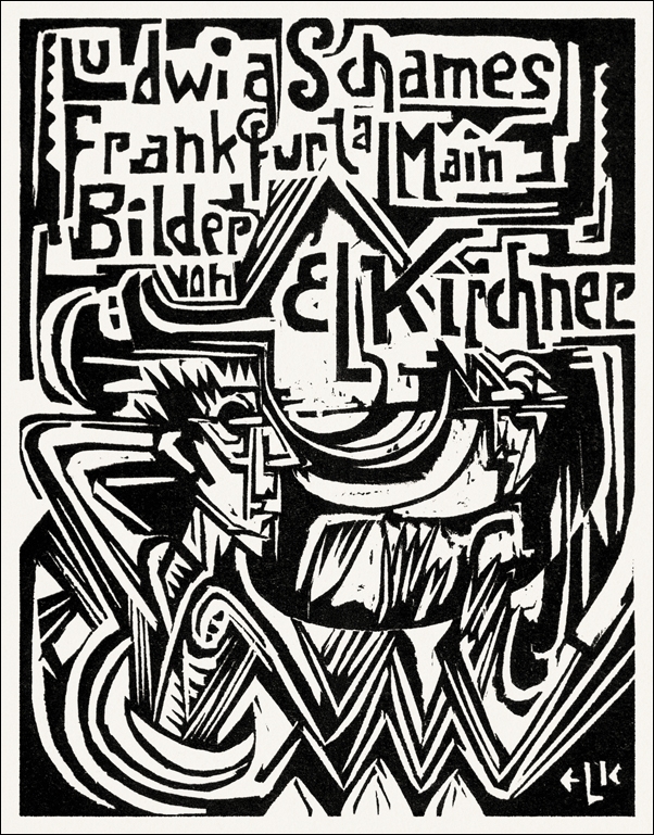 Ludwig Schames, Frankfurt am Main, Ernst Ludwig Kirchner - plakat 40x50 cm