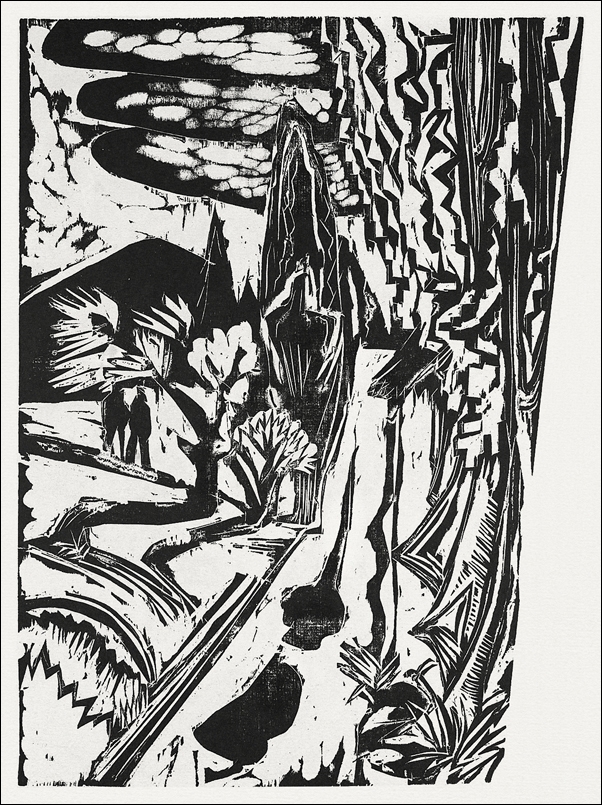Road in the Taunus Mountains, Ernst Ludwig Kirchner - plakat 61x91,5 cm