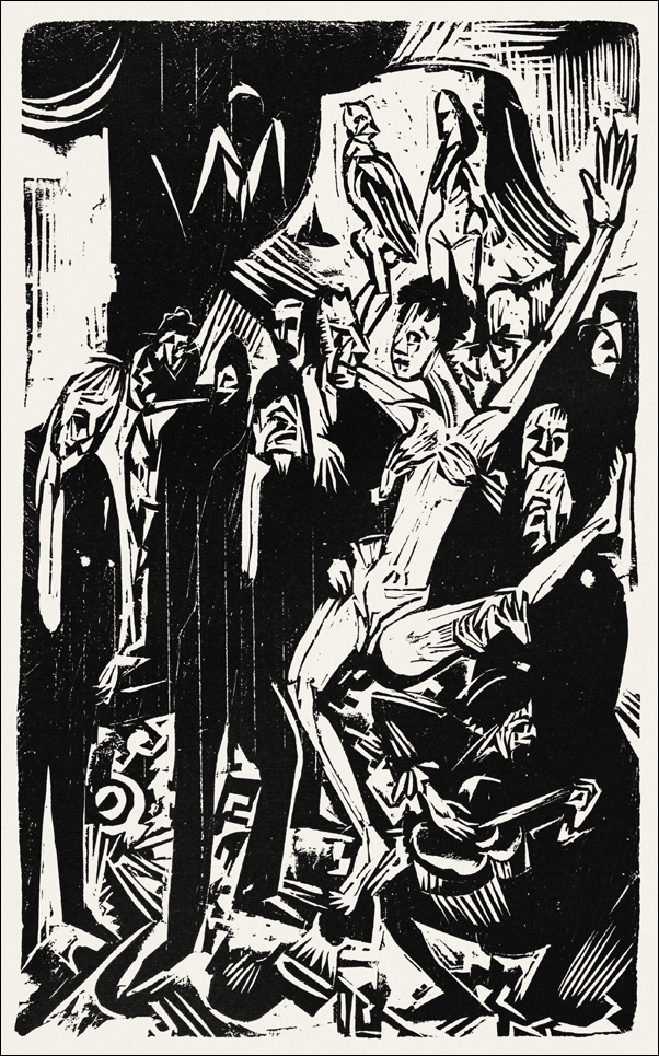 The graphic work, Ernst Ludwig Kirchner - plakat 20x30 cm