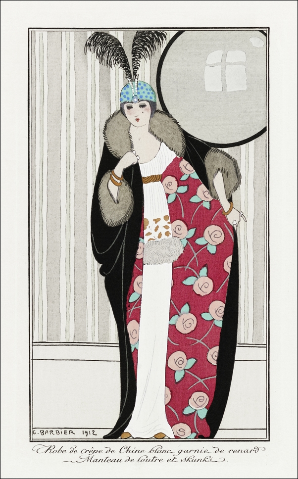 Costumes Parisiens, George Barbier - plakat 20x30 cm