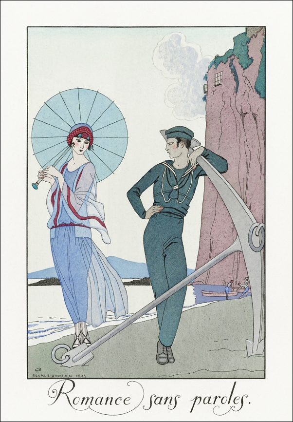 Romance sans paroles, George Barbier - plakat 70x100 cm