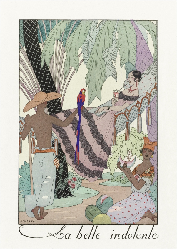 Gentils Propos, George Barbier - plakat 29,7x42 cm