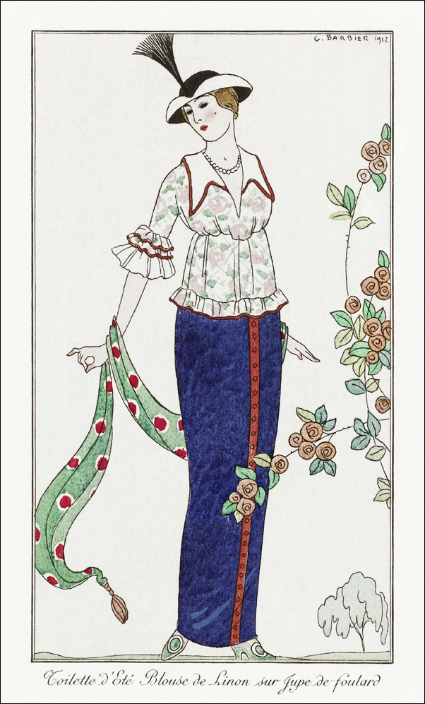 Gazette du Bon Ton, George Barbier - plakat 21x29,7 cm