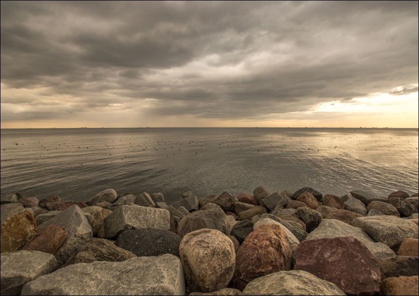 Widok na morze - plakat Wymiar do wyboru: 100x70 cm