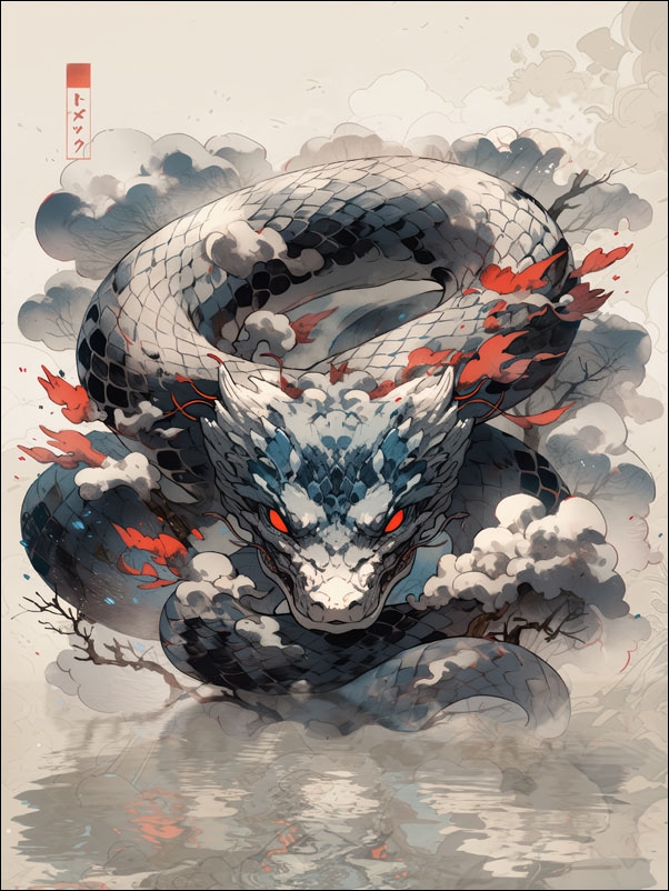 snake - plakat Wymiar do wyboru: 50x70 cm