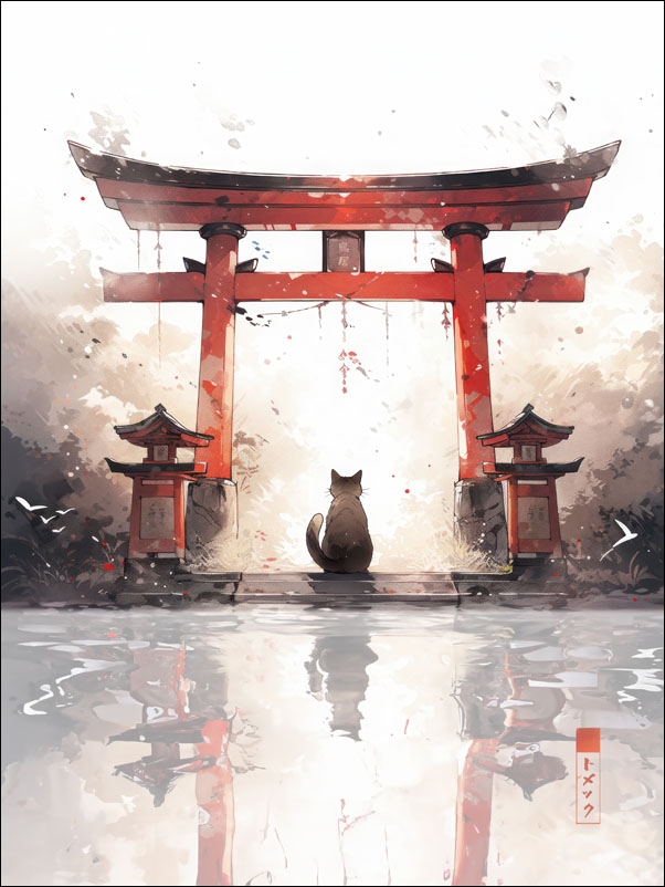 neko - plakat Wymiar do wyboru: 50x70 cm