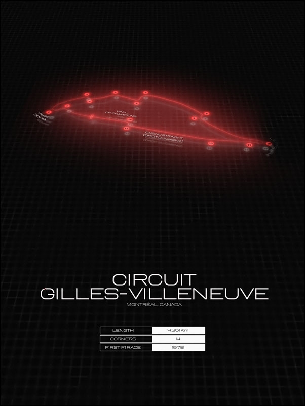 Red bull ring, Kanada, black - plakat Wymiar do wyboru: 42x59,4 cm