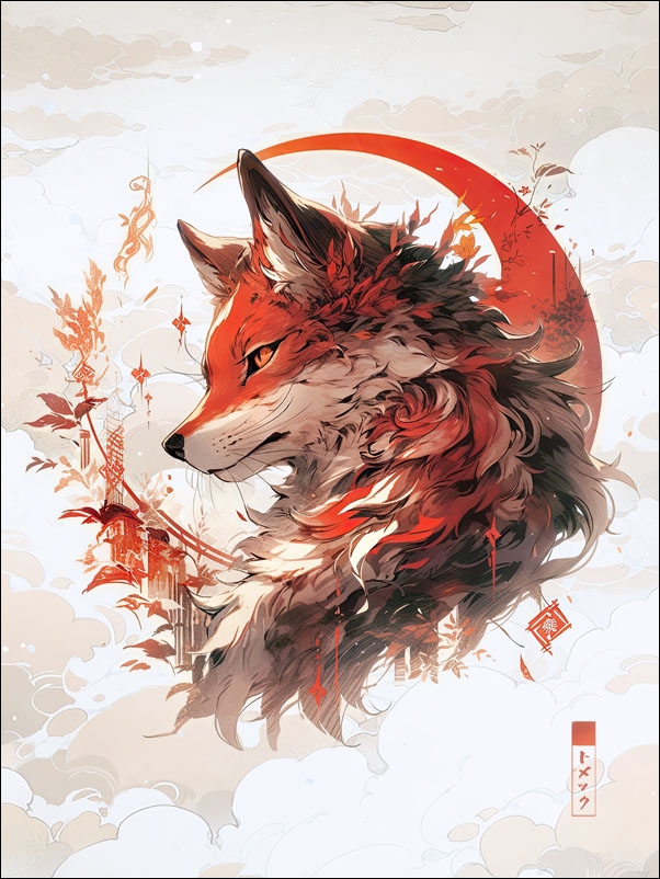 Fox2 - plakat Wymiar do wyboru: 30x40 cm