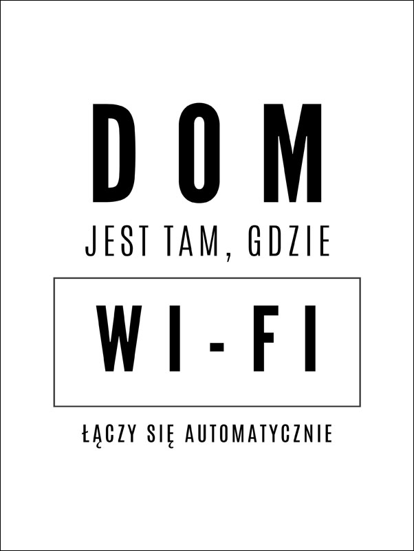 wifi - plakat Wymiar do wyboru: 70x100 cm