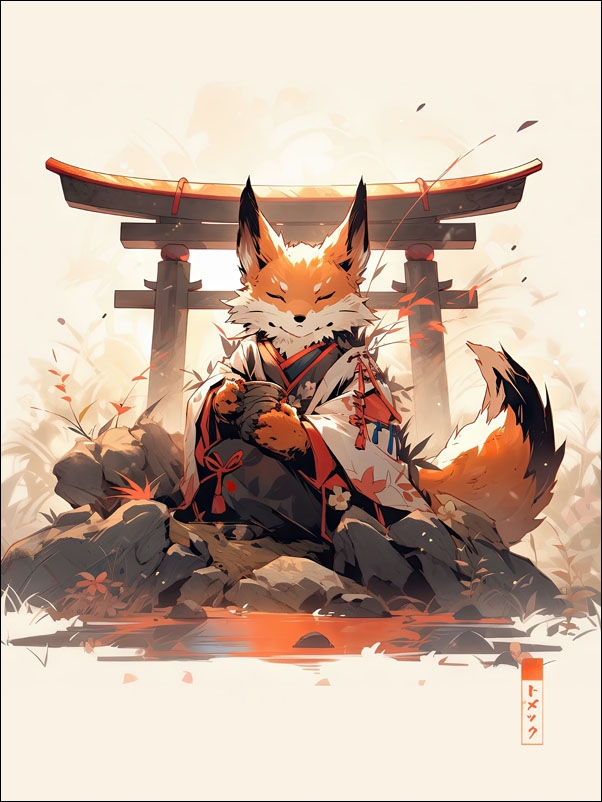 fox - plakat Wymiar do wyboru: 70x100 cm