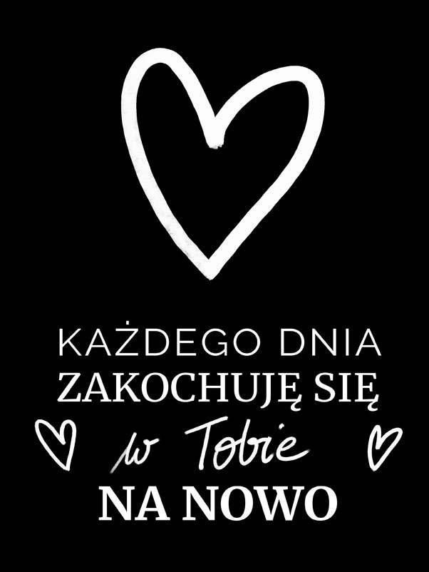 love black - plakat Wymiar do wyboru: 30x40 cm