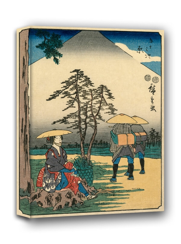 Zdjęcia - Obraz Tokaido The Fifty-Three Stations of the  Hara, Hiroshige -  na płótnie 