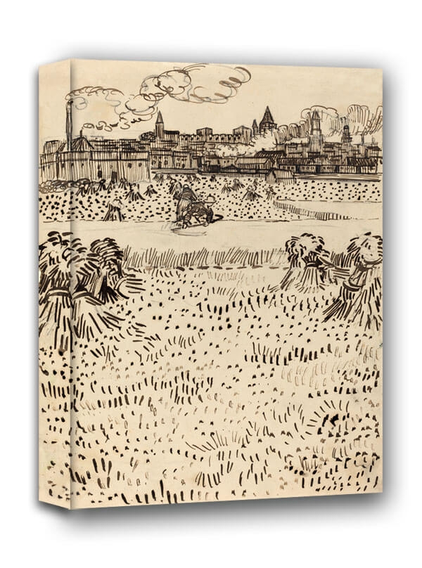 Zdjęcia - Obraz Vincent The Harvest,  van Gogh -  na płótnie Wymiar do wyboru: 40x60 c 