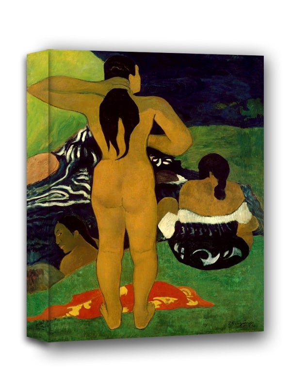 Фото - Картина Tahitian Women Bathing, Paul Gauguin - obraz na płótnie Wymiar do wyboru:
