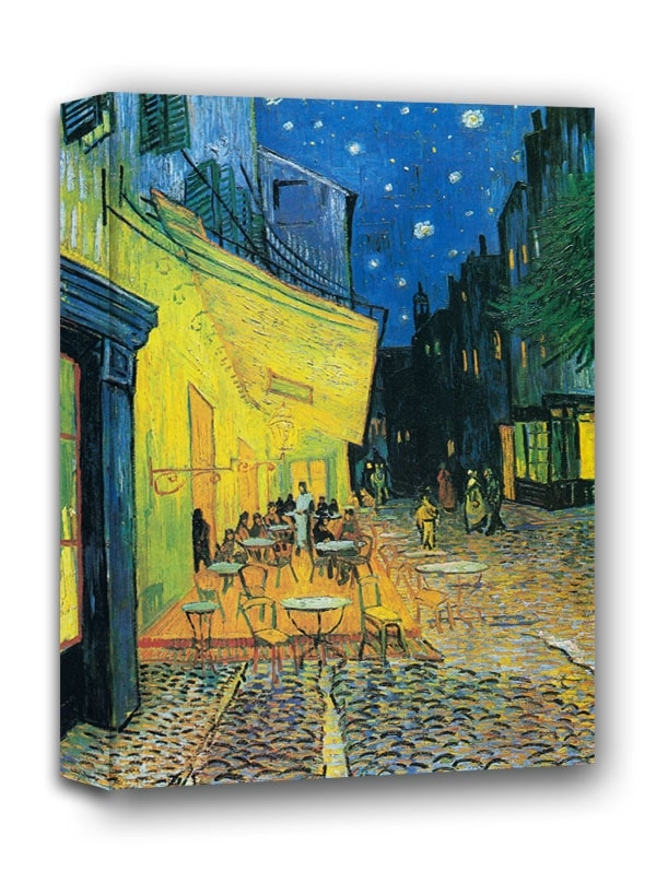 Kawiarenka, Vincent van Gogh - obraz na płótnie Wymiar do wyboru: 60x90 cm