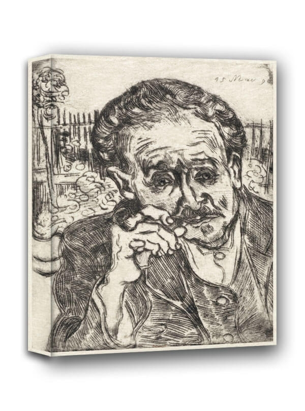 Dr Gachet Man with a Pipe, Vincent van Gogh - obraz na płótnie Wymiar do wyboru: 40x50 cm