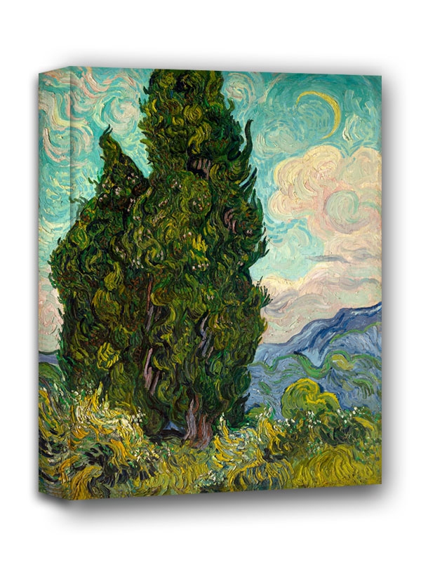 Cyprysy - Vincent van Gogh - obraz na płótnie Wymiar do wyboru: 30x40 cm