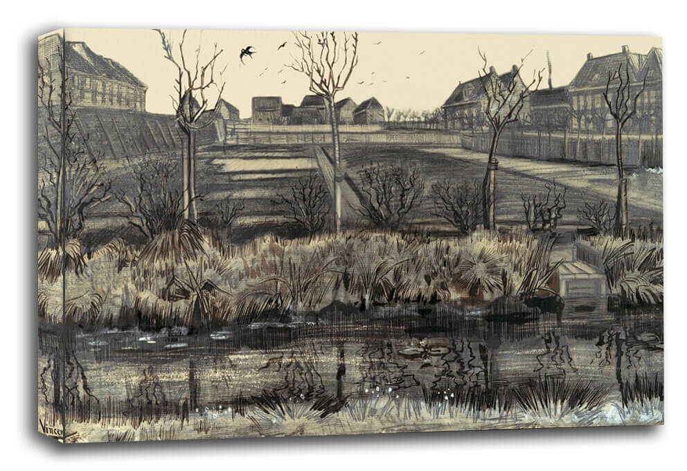 Nursery on Schenkweg, Vincent van Gogh - obraz na płótnie Wymiar do wyboru: 90x60 cm