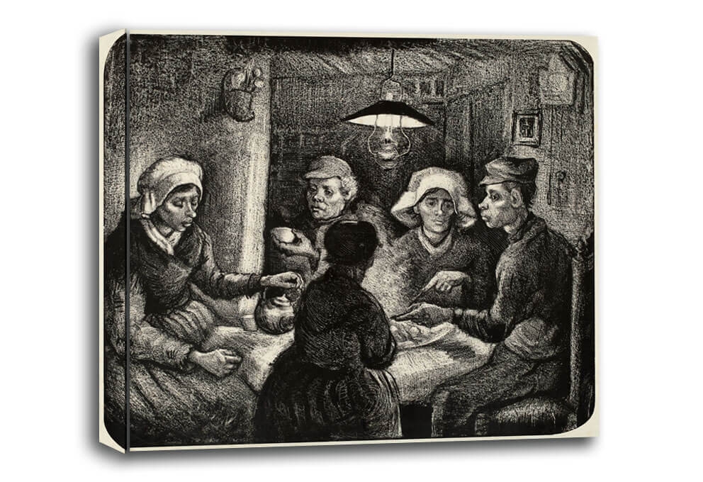 Potato Eaters, Vincent van Gogh - obraz na płótnie Wymiar do wyboru: 100x70 cm