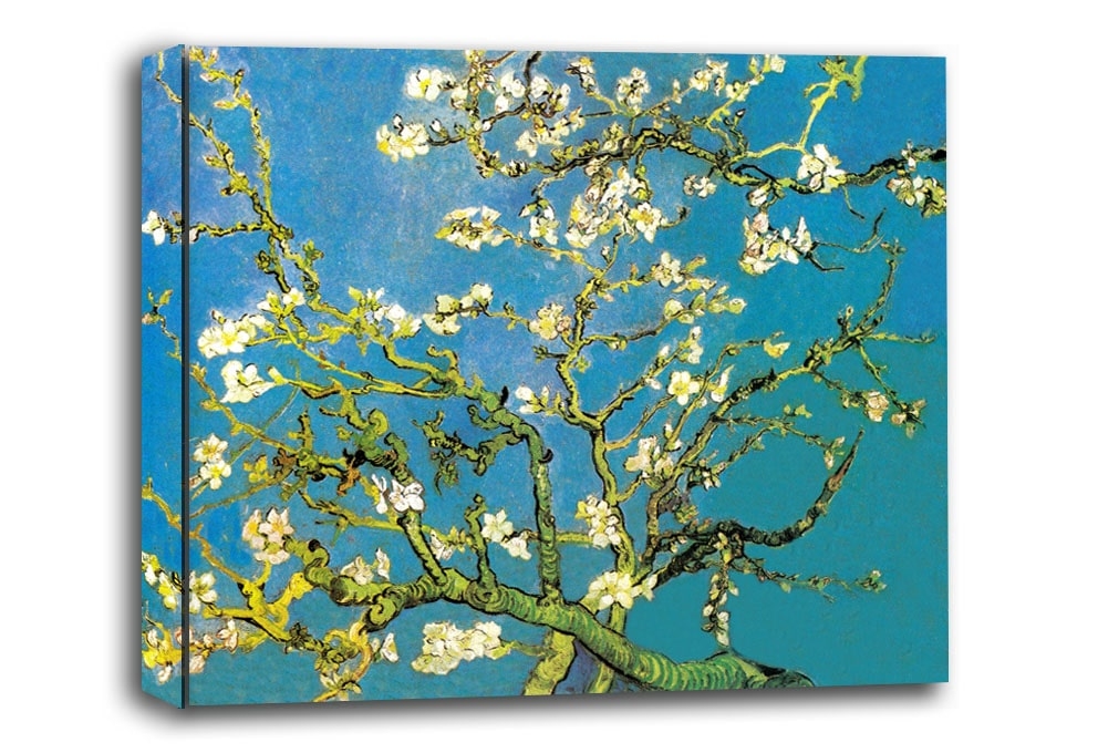 Zdjęcia - Obraz Vincent Migdałowiec,  van Gogh -  na płótnie Wymiar do wyboru: 30x20 c 