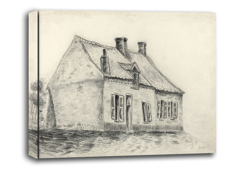 The Magrot House, Cuesmes, Vincent van Gogh - obraz na płótnie Wymiar do wyboru: 50x40 cm