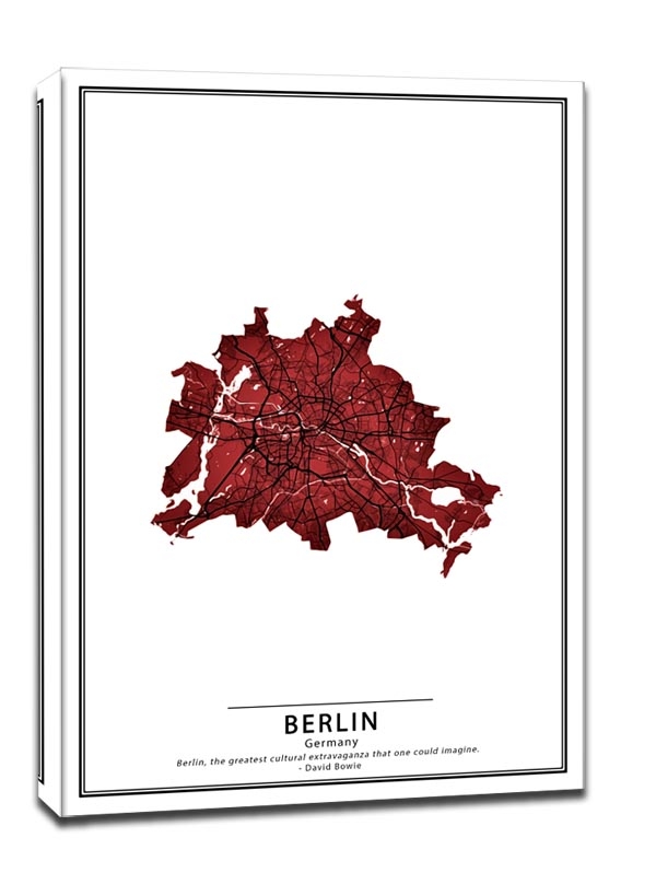 Фото - Картина Berlin Crimson Cities,  - obraz na płótnie Wymiar do wyboru: 40x60 cm 