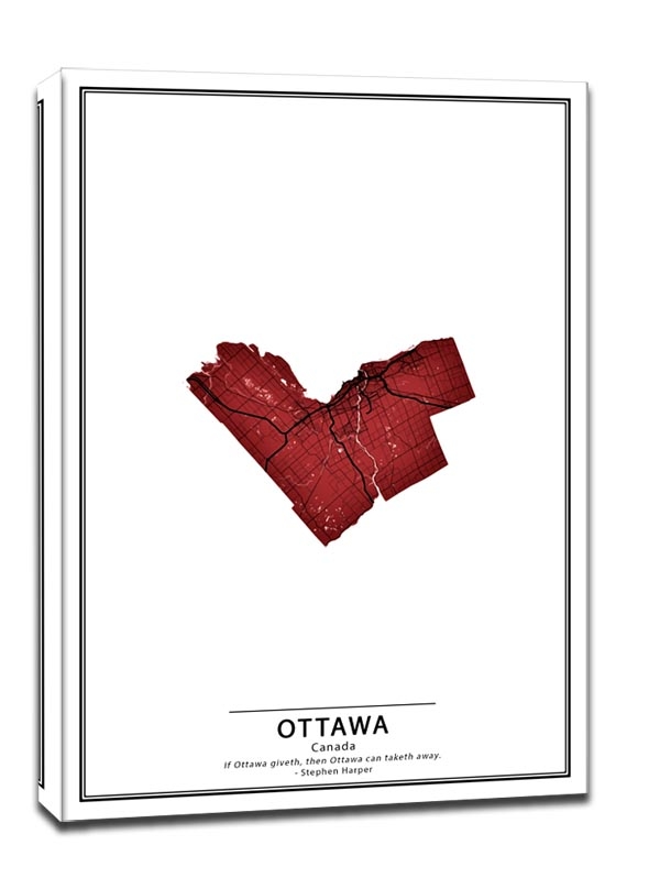 Фото - Картина Crimson Cities, Ottawa - obraz na płótnie Wymiar do wyboru: 30x40 cm