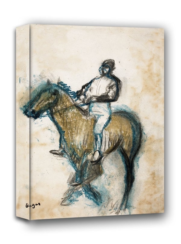 Jockey, Edgar Degas - obraz na płótnie Wymiar do wyboru: 60x80 cm