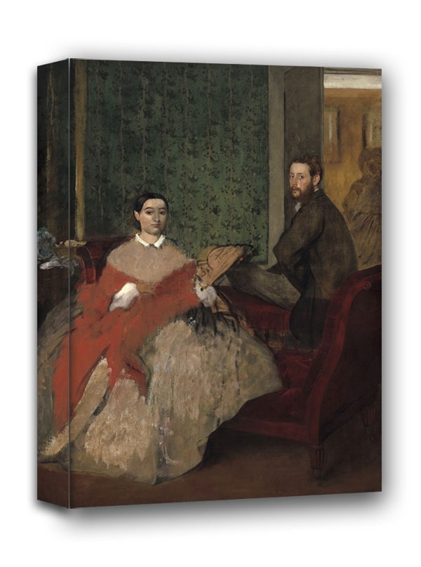 Edmondo and Thérèse Morbilli, Edgar Degas - obraz na płótnie Wymiar do wyboru: 90x120 cm