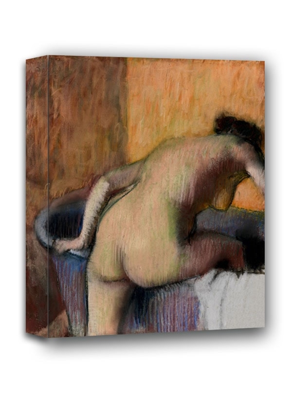 Bather Stepping into a Tub, Edgar Degas - obraz na płótnie Wymiar do wyboru: 20x30 cm