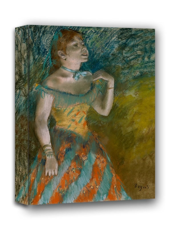 The Singer in Green, Edgar Degas - obraz na płótnie Wymiar do wyboru: 30x40 cm