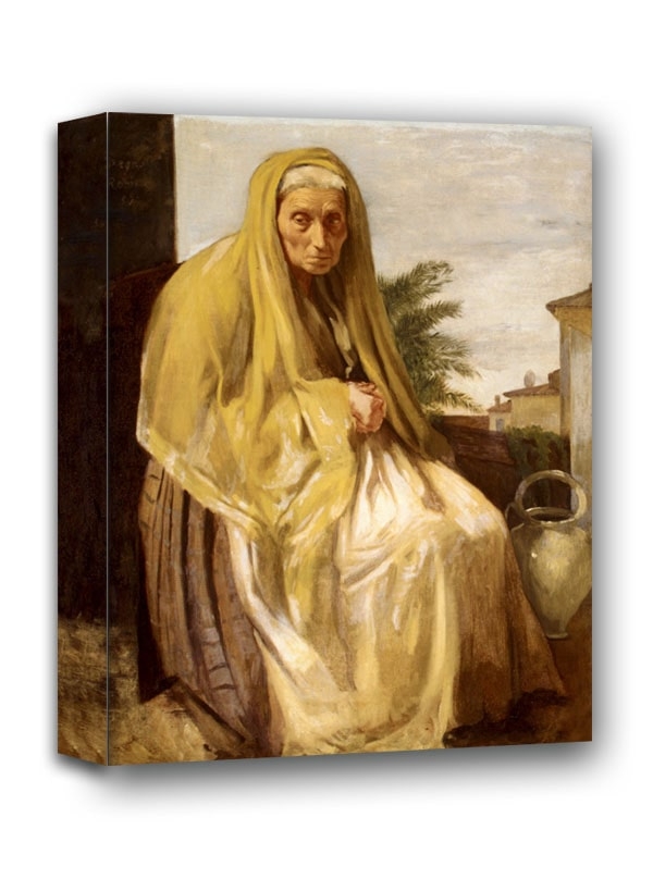 The Old Italian Woman, Edgar Degas - obraz na płótnie Wymiar do wyboru: 40x60 cm