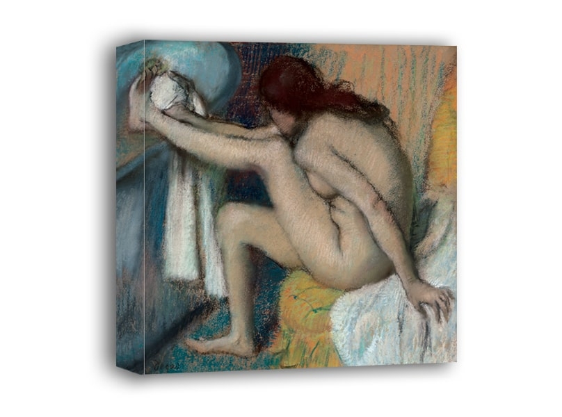 Woman Drying Her Foot, Edgar Degas - obraz na płótnie Wymiar do wyboru: 30x30 cm