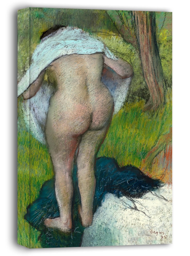 Girl Drying Herself, Edgar Degas - obraz na płótnie Wymiar do wyboru: 60x90 cm