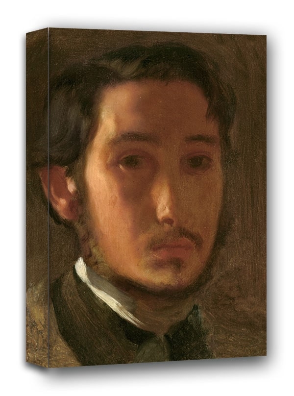 Self Portrait with White Collar, Edgar Degas - obraz na płótnie Wymiar do wyboru: 20x30 cm