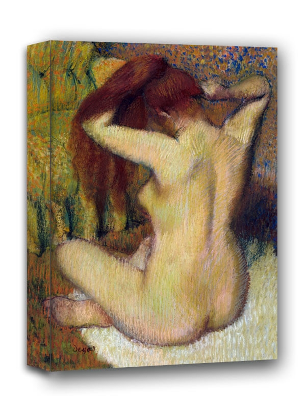 Woman Combing Her Hair, Edgar Degas - obraz na płótnie Wymiar do wyboru: 50x70 cm