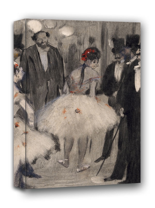 Virginie being Admired while the Marquis Cavalcanti Looks On, Edgar Degas - obraz na płótnie Wymiar do wyboru: 30x40 cm