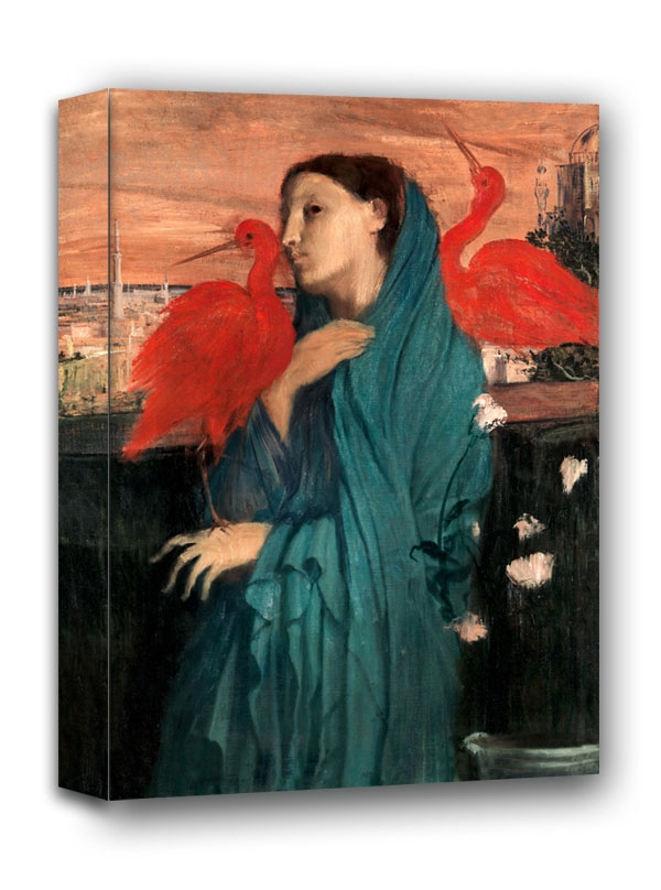 Zdjęcia - Obraz Young Woman with Ibis, Edgar Degas -  na płótnie Wymiar do wyboru: 20