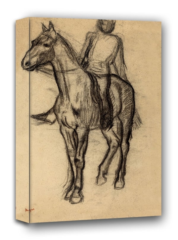 Horse and Rider, Edgar Degas - obraz na płótnie Wymiar do wyboru: 60x90 cm