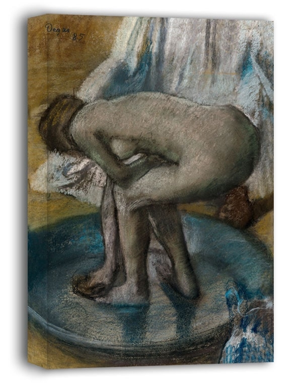 Woman Bathing in a Shallow Tub, Edgar Degas - obraz na płótnie Wymiar do wyboru: 20x30 cm