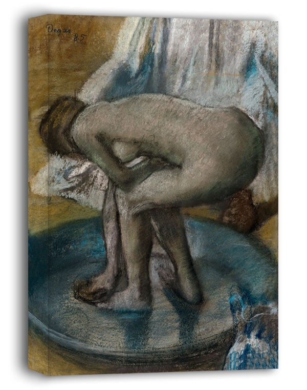 Woman Bathing in a Shallow Tub, Edgar Degas - obraz na płótnie Wymiar do wyboru: 60x90 cm